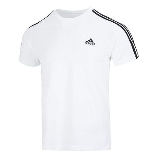 Футболка Adidas Essentials Single Jersey 3-Stripes Tee IC9336, белый