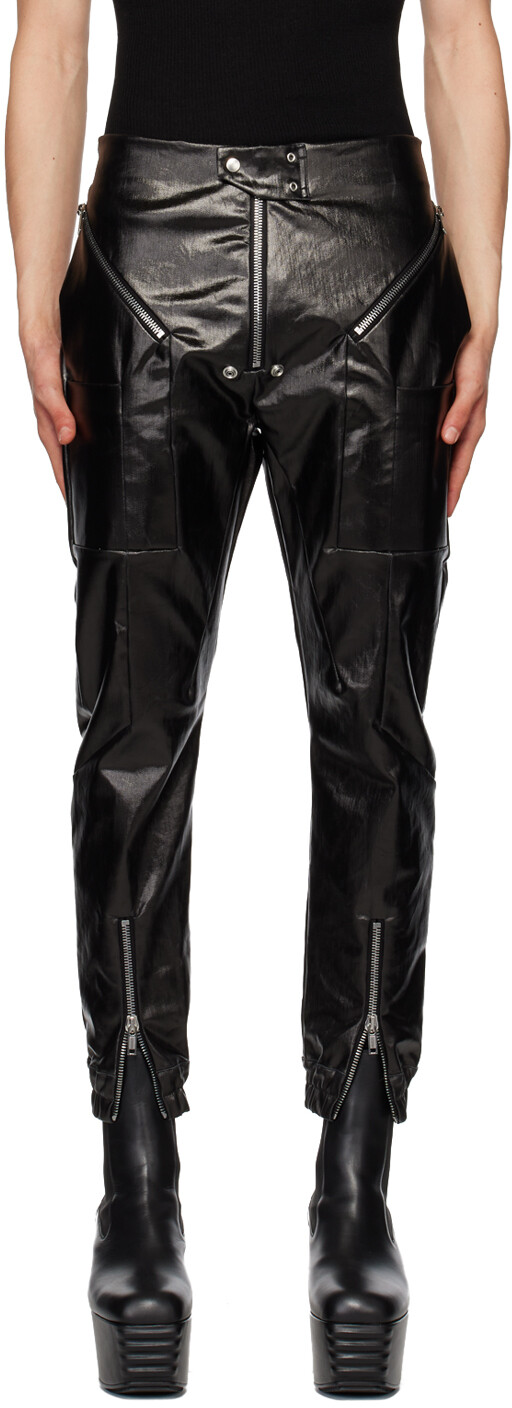

Черные джинсовые брюки карго Easy Strobe Rick Owens, Черный, Черные джинсовые брюки карго Easy Strobe Rick Owens