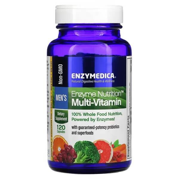 

Ферменты Enzyme Nutrition Multi-Vitamin для мужчин 120 капсул, Enzymedica