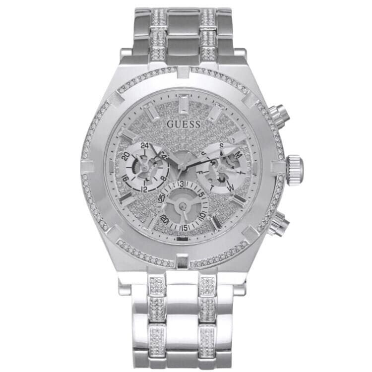 

Часы наручные Guess с хронографом, серебристый
