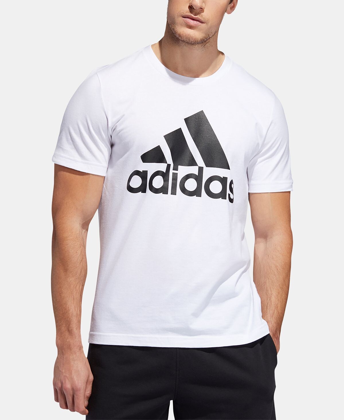 

Мужская футболка Adidas Badge Of Sport, белый/черный