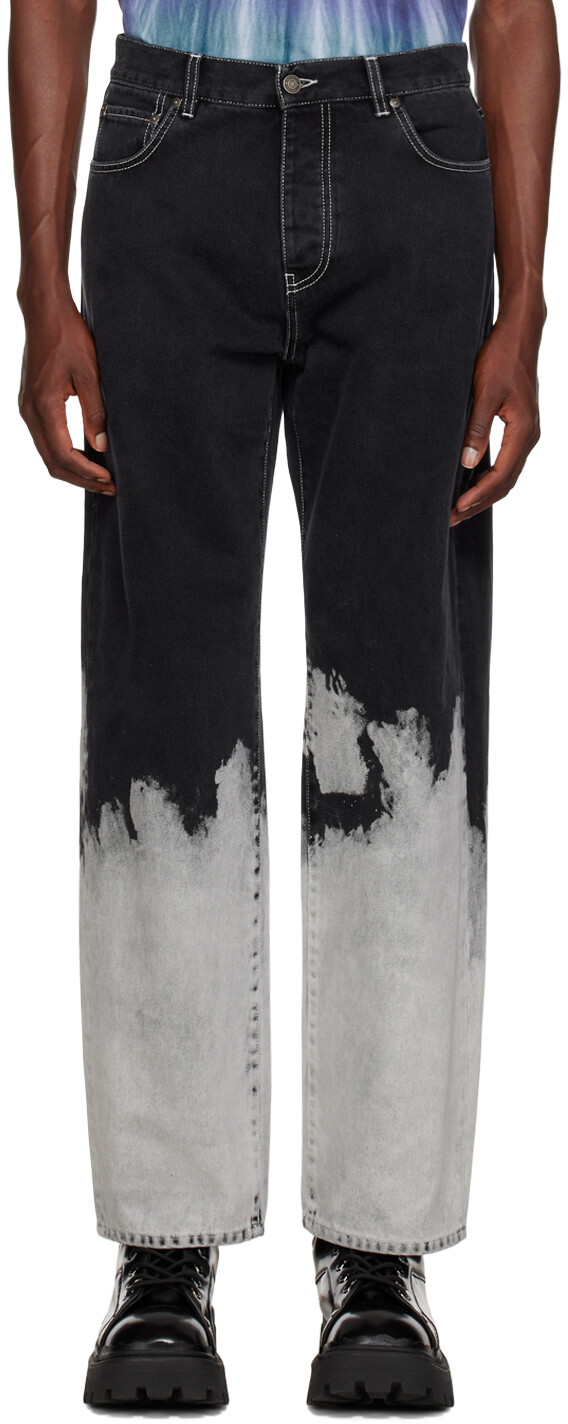 

Черные отбеленные джинсы MSGM