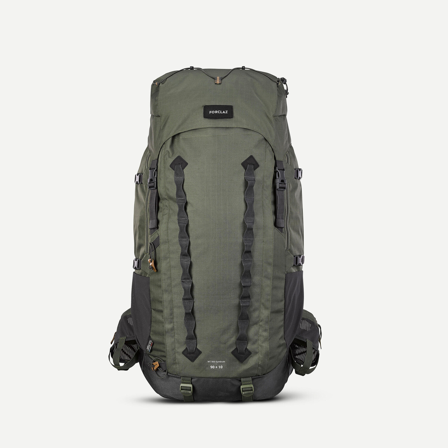 

Рюкзак туристический мужской 90+10 л Forclaz MT900 Symbium, хаки