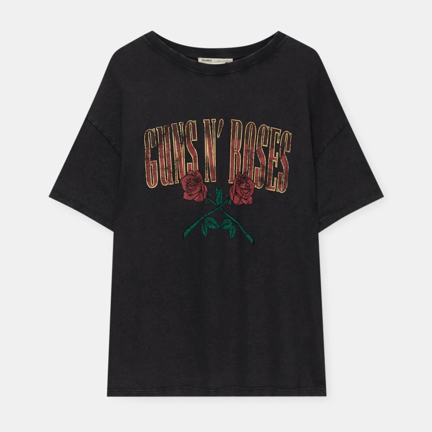 

Футболка Pull&Bear Guns N’ Roses, черный