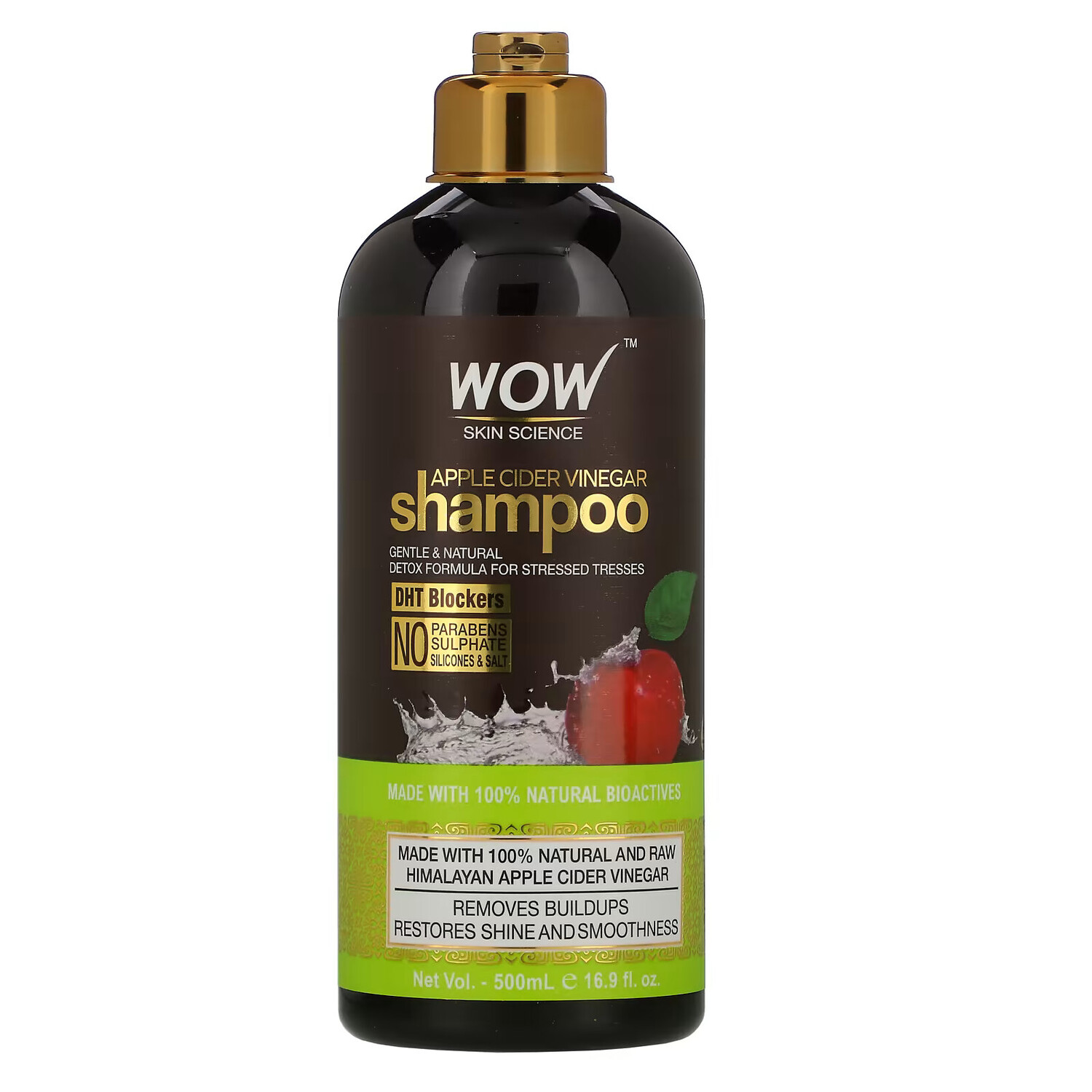 

Wow Skin Science, шампунь с яблочным уксусом, 500 мл (16,9 жидк. унции)