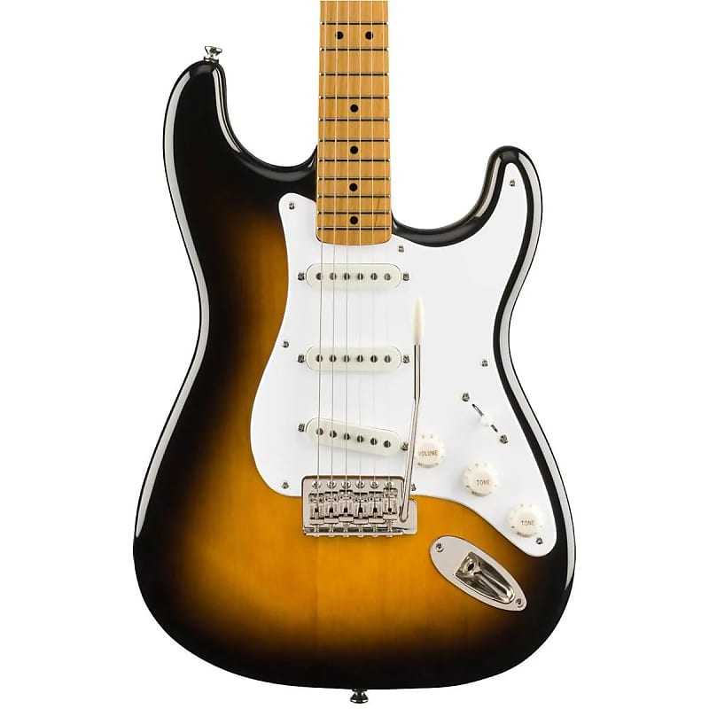 Электрогитара Squier Classic Vibe 50s Stratocaster, кленовый гриф, 2 цвета Sunburst Classic Vibe 50s Stratocaster Electric Guitar, Maple Fingerboard