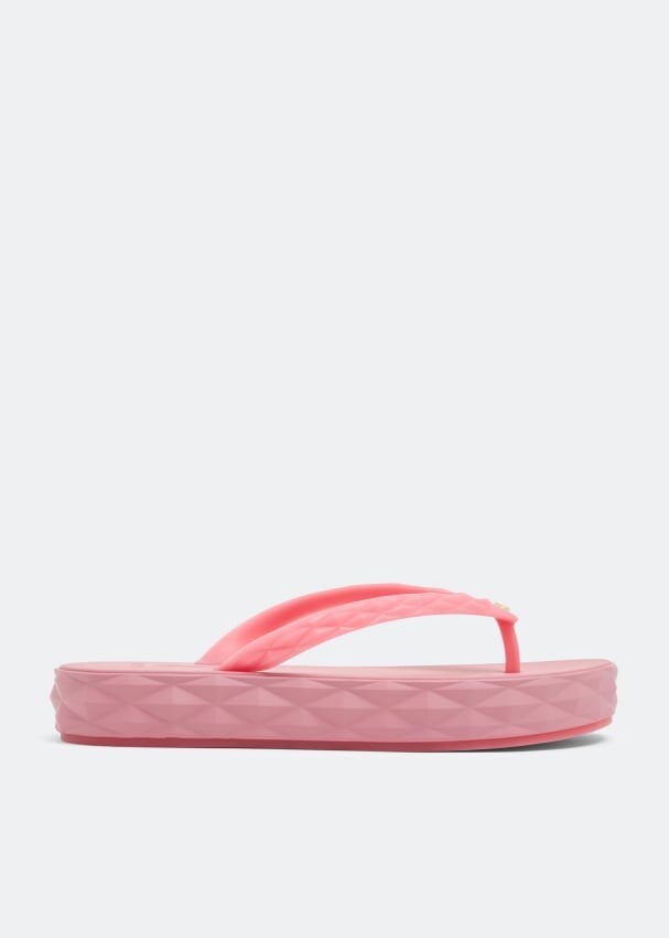 

Шлепанцы JIMMY CHOO Diamond flip flops, розовый