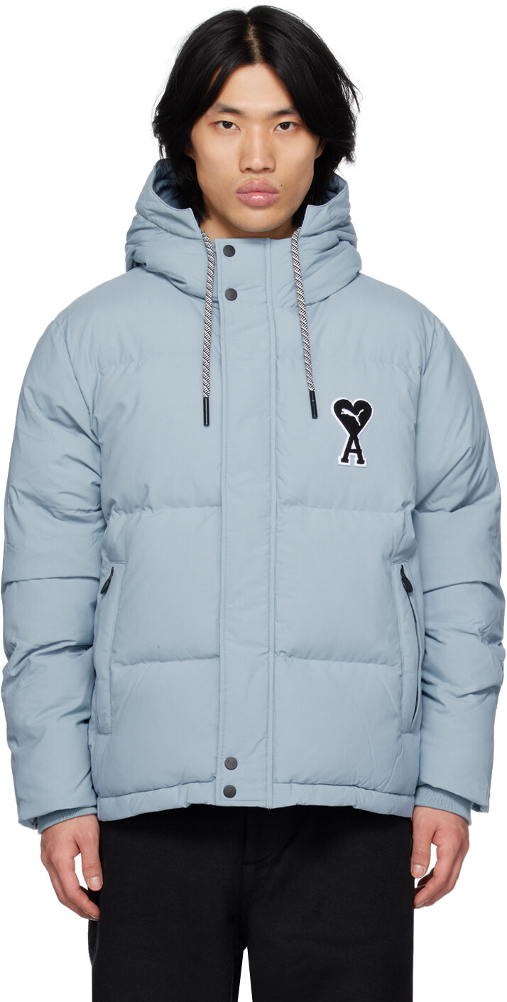 

Синий пуховик Puma Edition AMI Alexandre Mattiussi
