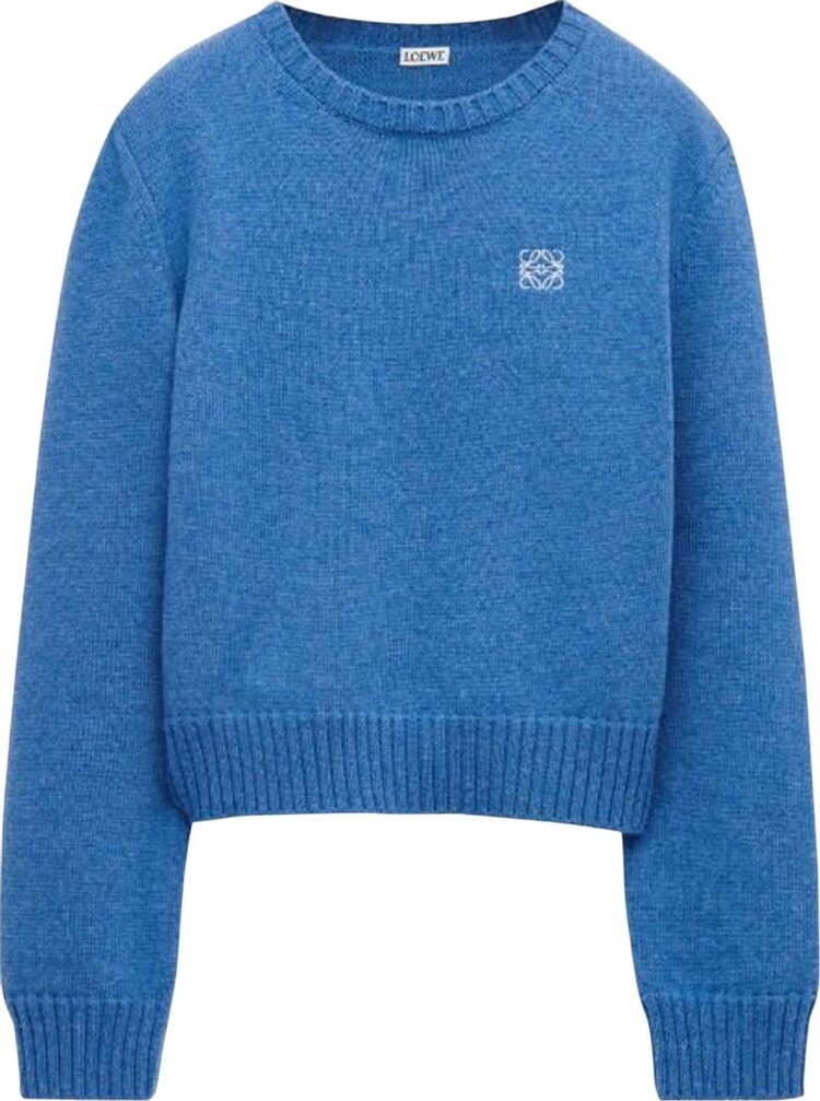 

Свитер Loewe Anagram Short Sweater 'Blue Denim', синий