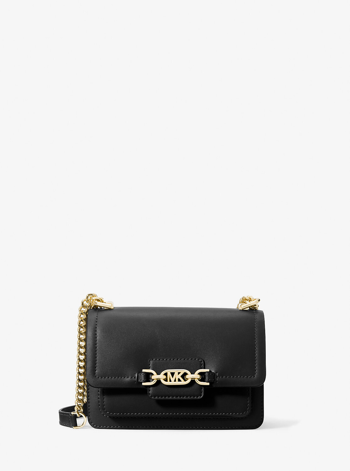 

Очень маленькая кожаная сумка через плечо Heather Michael Kors, черный