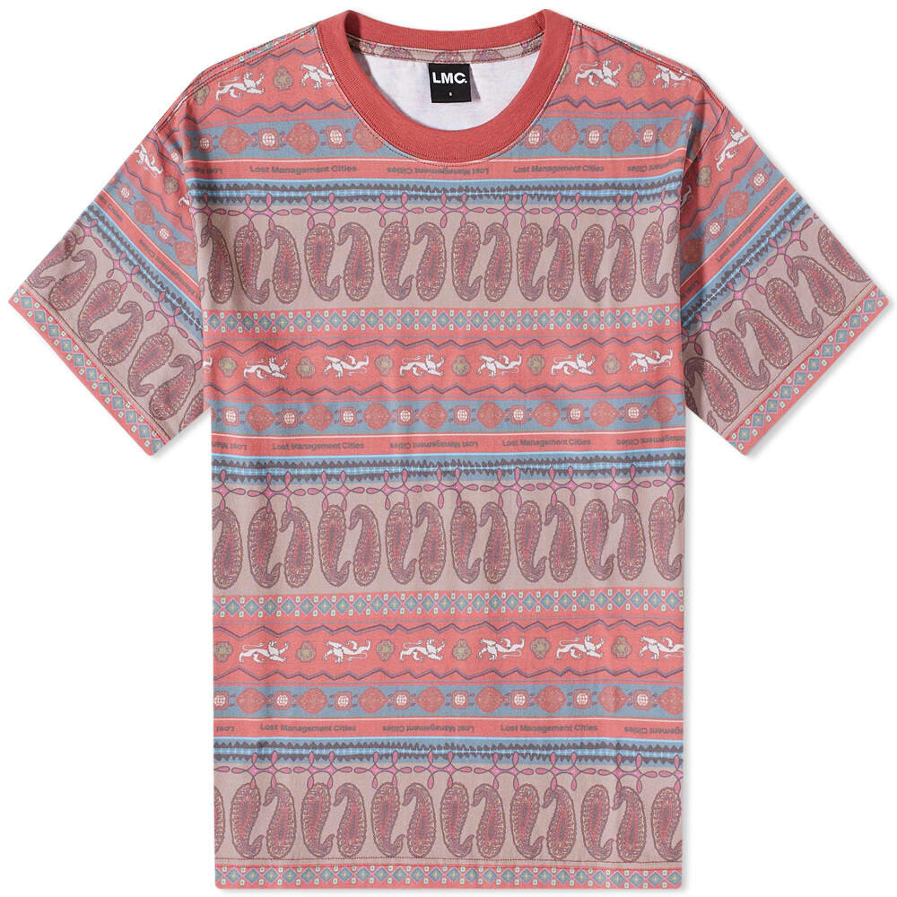 

Футболка LMC Paisley Stripe Tee, Коричневый