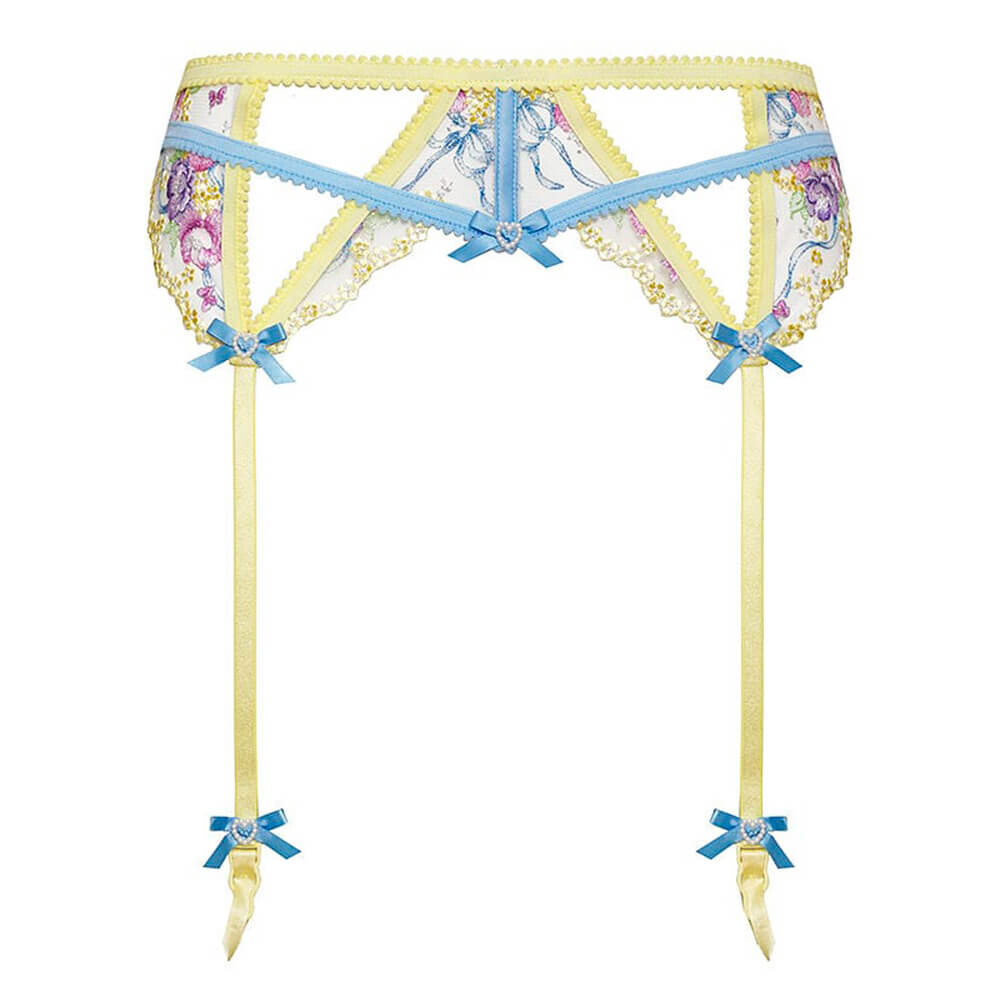 

Пояс для чулок For Love & Lemons Lavender Meadows Embroidery, мультиколор