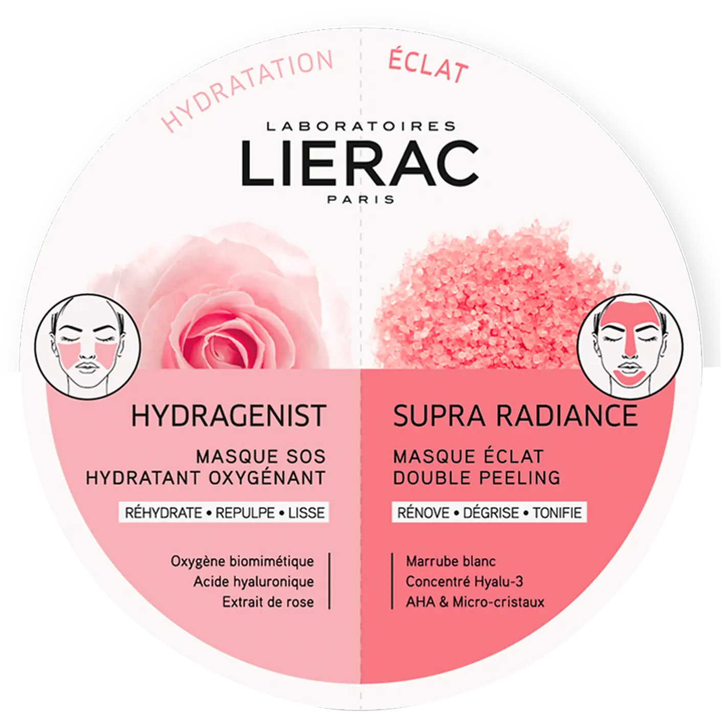 

Lierac Hydra+Supra Radiance увлажняющая и осветляющая маска для лица, 2х6 мл/1 упаковка