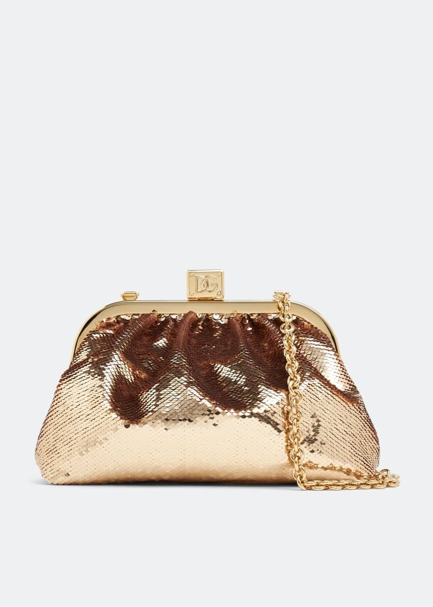 Клатч DOLCE&GABBANA Maria clutch, золотой клатч frankie clutch anthropologie золотой