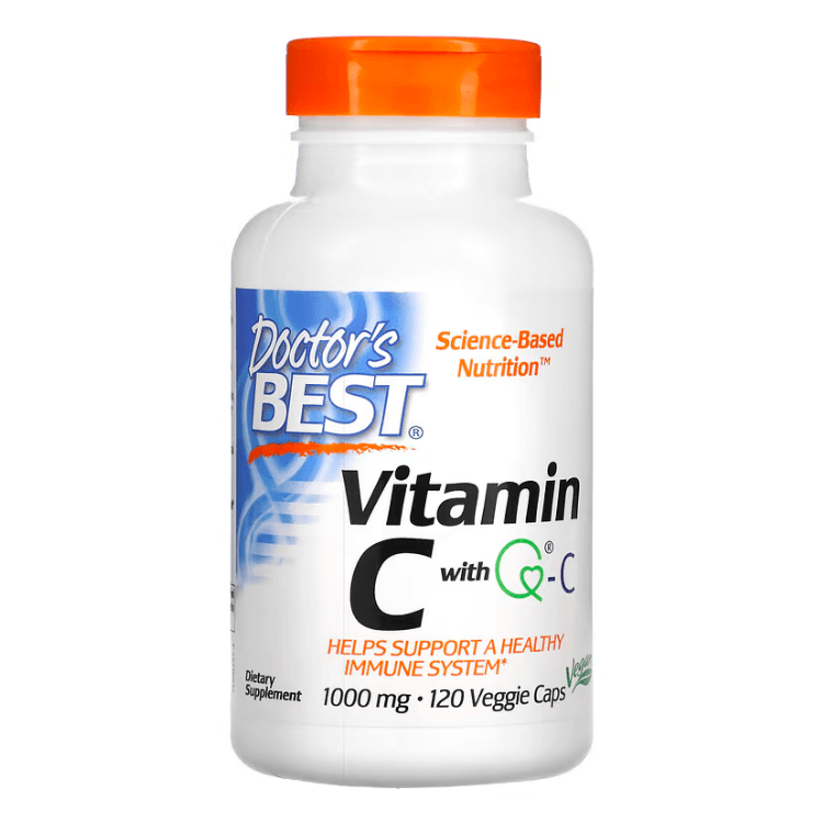 Витамин C с Q-C Doctor's Best 1000 мг, 120 капсул витамин c с q c doctor s best 500 мг 120 капсул