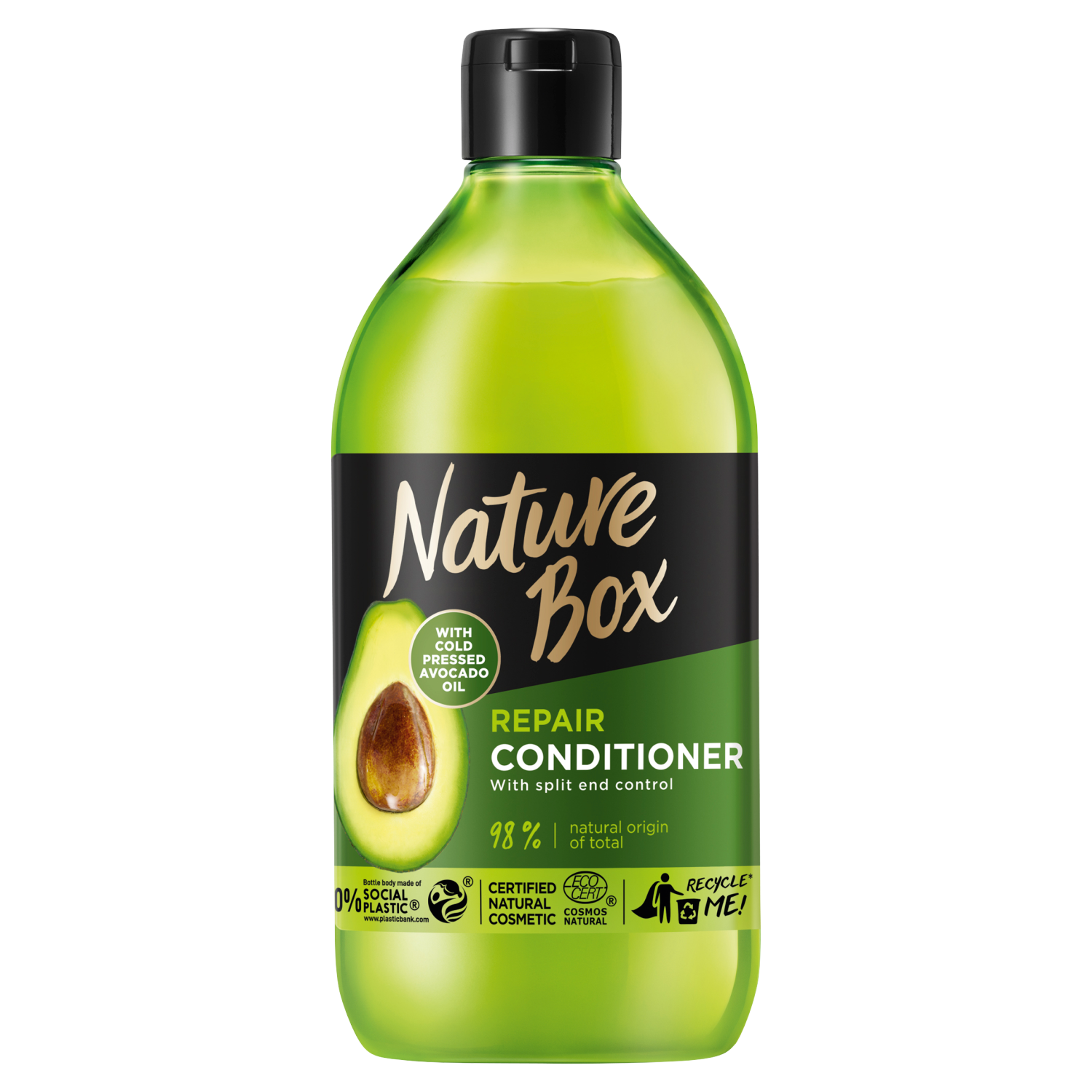 Nature Box Avocado Oil регенерирующий кондиционер для поврежденных волос, 385 мл
