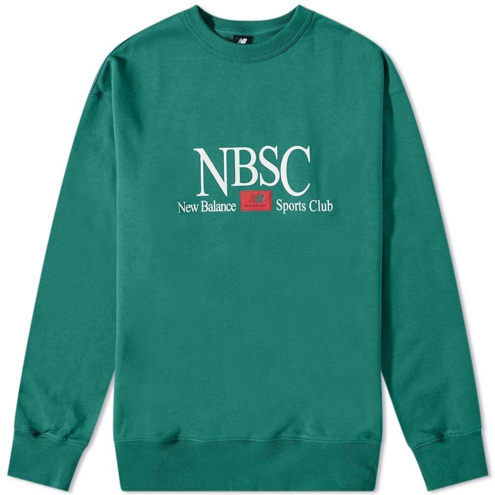 

Толстовка New Balance Sports Club Crew, зеленый