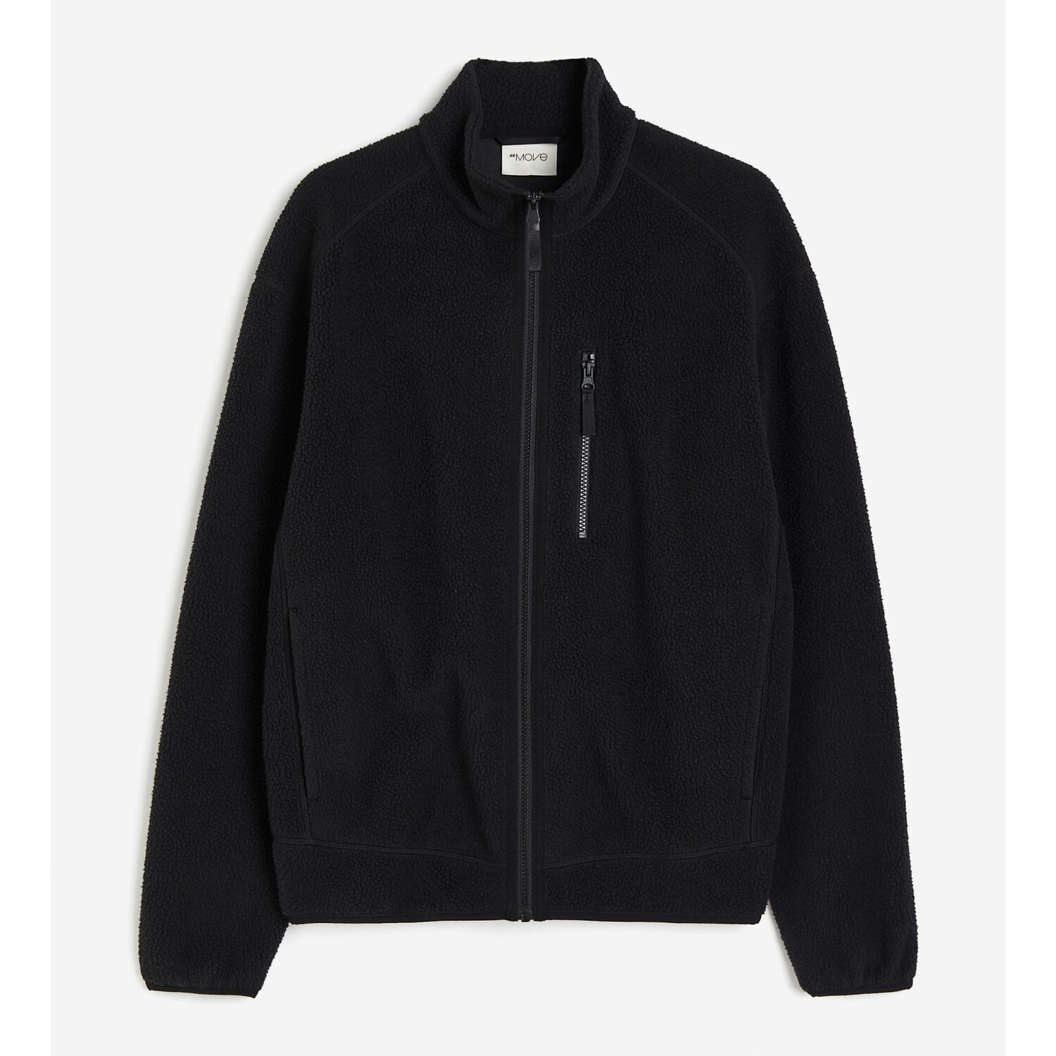 

Флисовая спортивная куртка H&M Move Color-block, черный