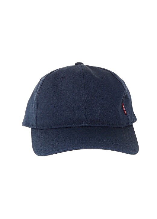 

Классическая бейсболка из саржи красного цвета с вкладками Levis
