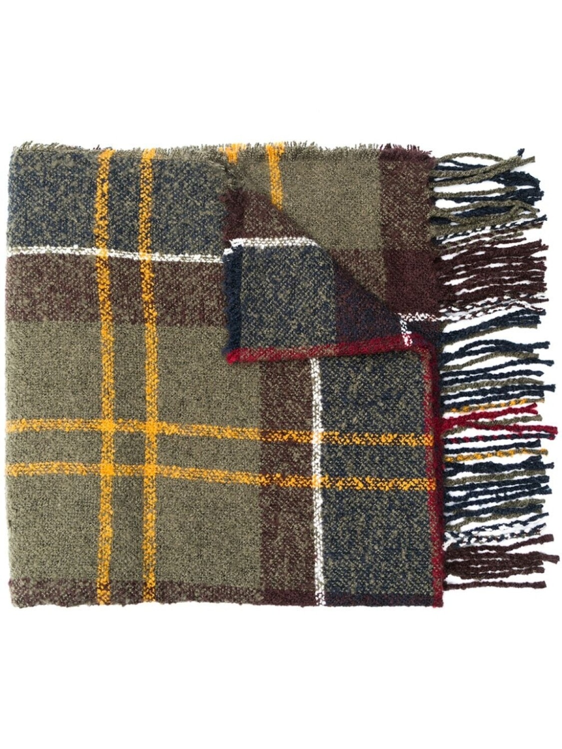 

Barbour шарф в клетку тартан, зеленый