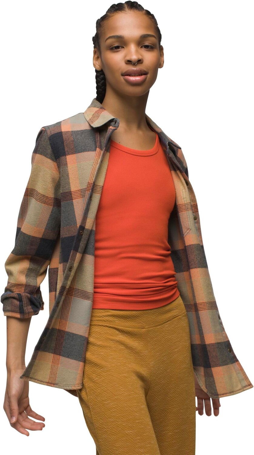 

Рубашка Golden Canyon Flannel Prana, цвет Sage