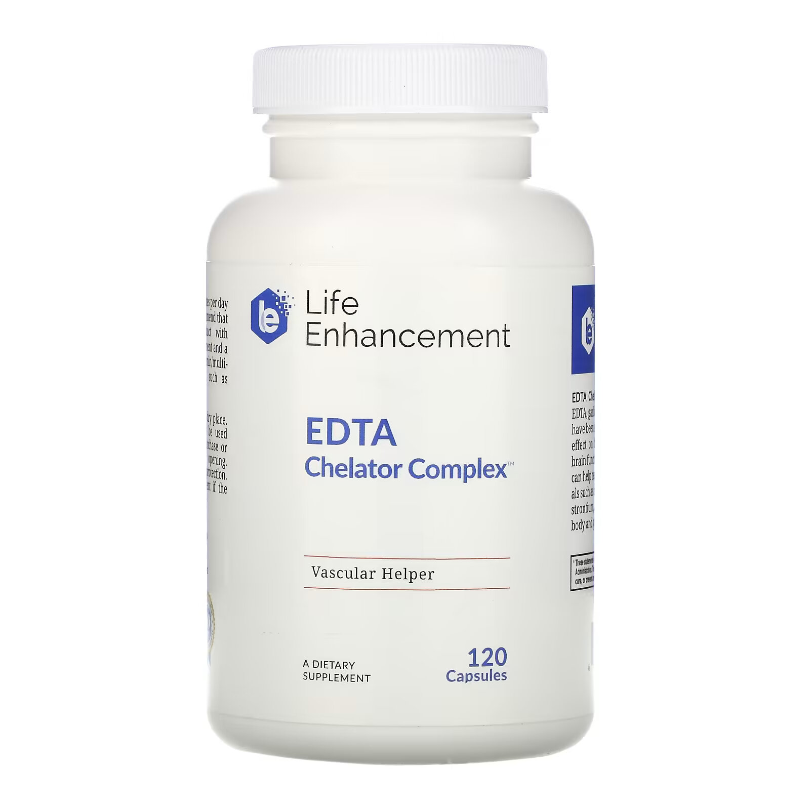 Life Enhancement, Chelator Complex, комплекс с ЭДТК, 120 капсул life enhancement potassium basics 240 капсул