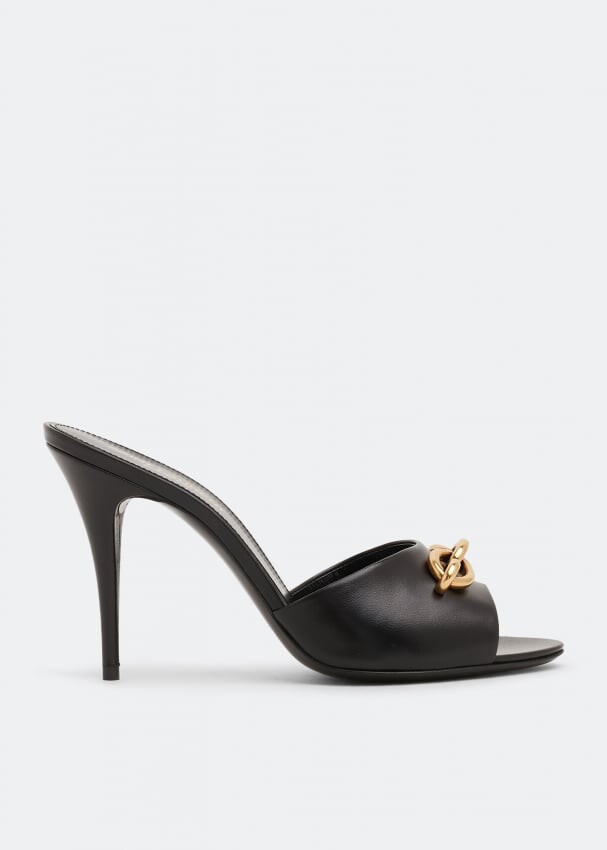 

Мюли SAINT LAURENT Le Maillon mules, черный