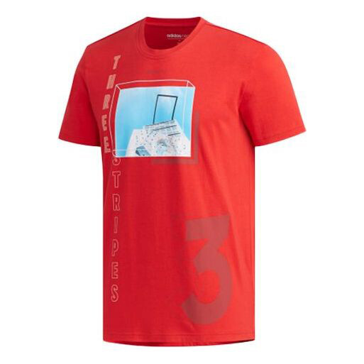 

Футболка Adidas neo M Cs Ris Tee Sports Short Sleeve Red, Красный