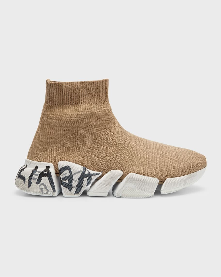 

Трикотажные кроссовки Speed ​​2.0 Graffiti Sock Balenciaga