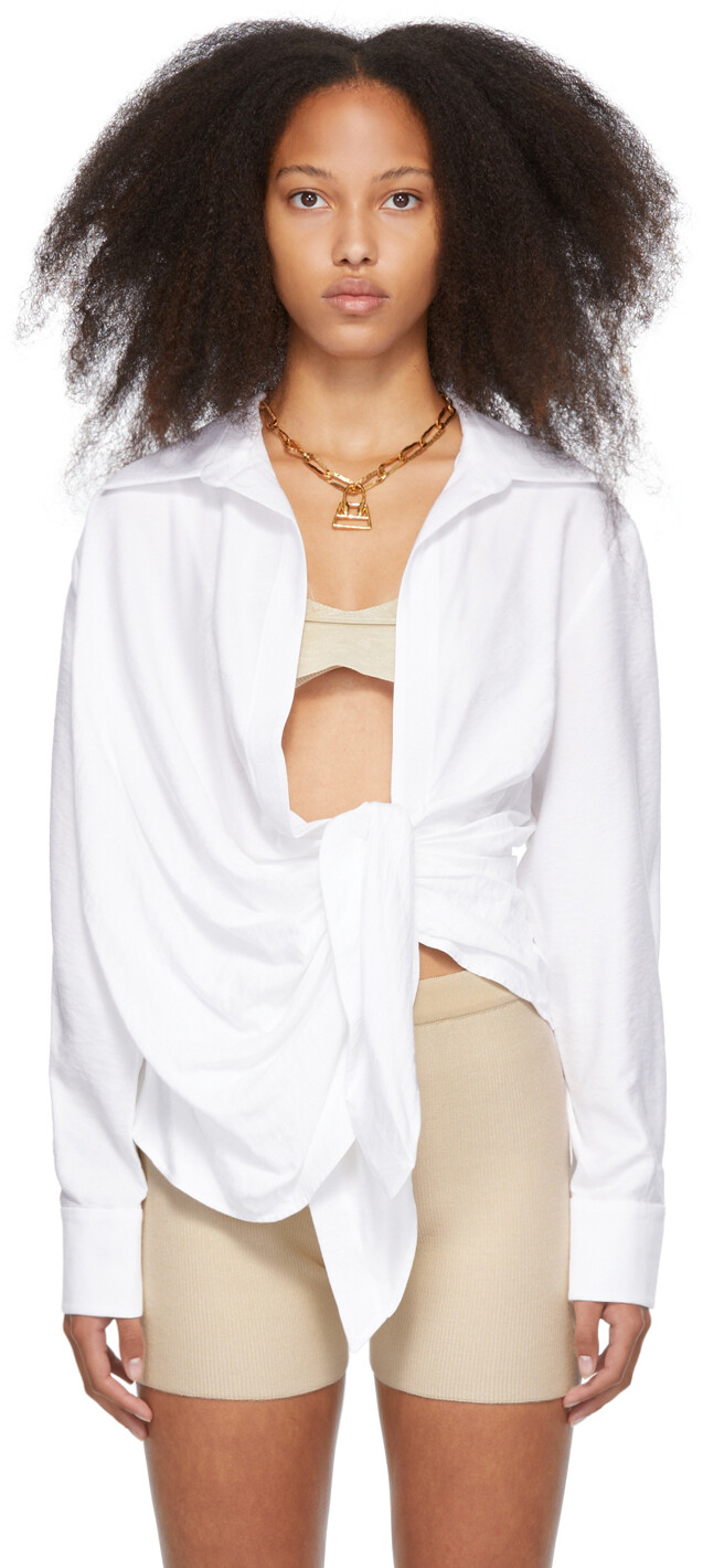 

Белая рубашка 'La Chemise Bahia' Jacquemus