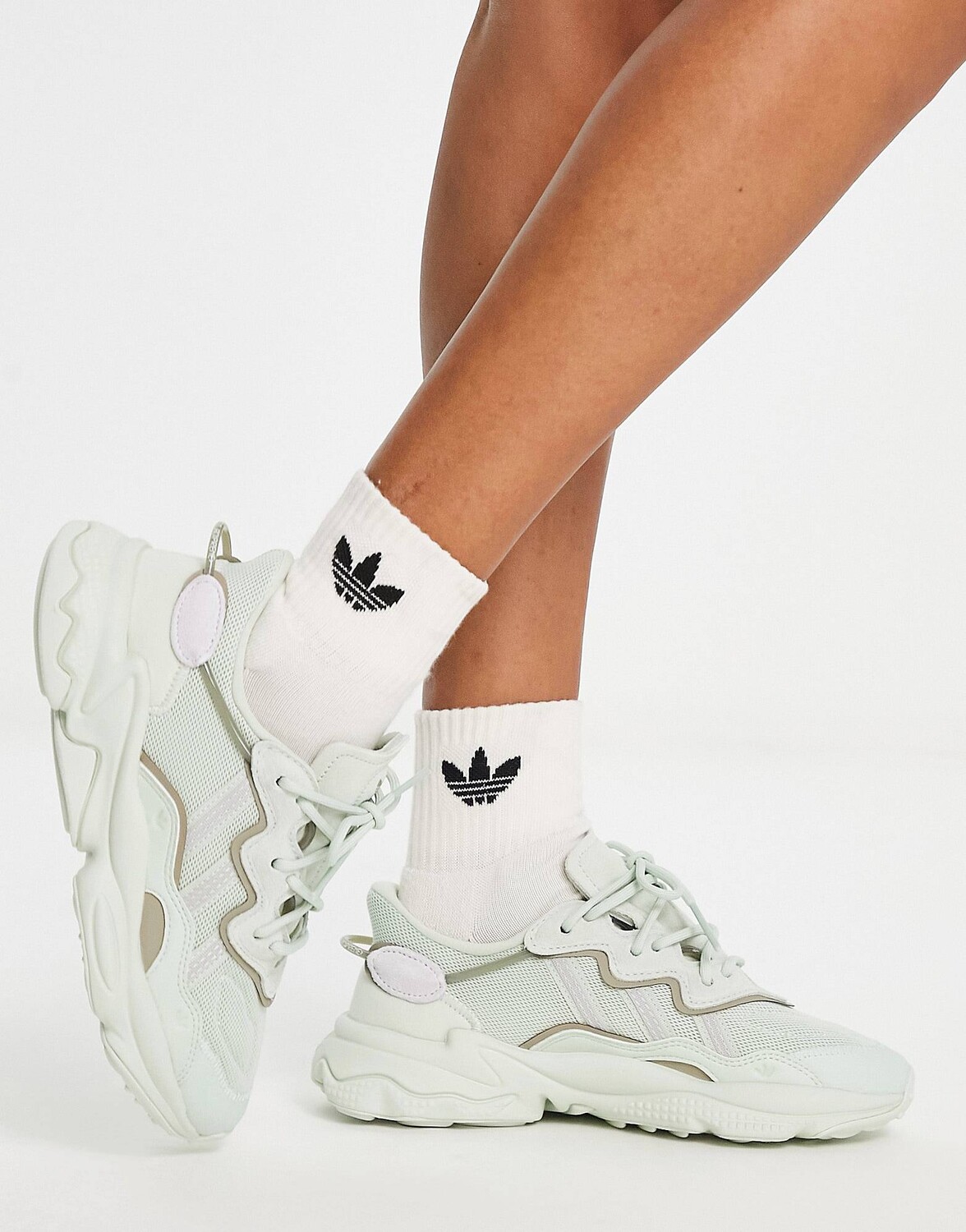 Светло-мятные кроссовки adidas Originals Ozweego – заказать с доставкой ...