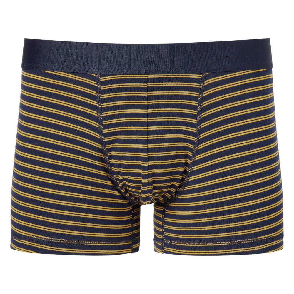 

Боксеры Uniqlo Supima Cotton Striped Low Rise, темно-синий/желтый