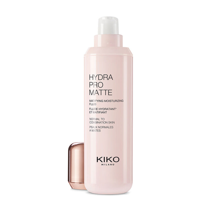 увлажняющий флюид придающий коже сияние с гиалуроновой кислотой kiko milano hydra pro glow Kiko Milano Hydra Pro Matte увлажняющий и матирующий флюид для лица с гиалуроновой кислотой, 50 мл