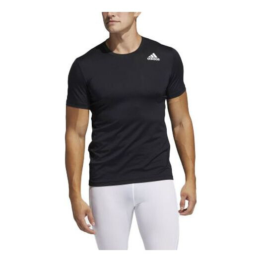 

Футболка Adidas Round Neck Logo Printing Short Sleeve Black T-Shirt, Черный