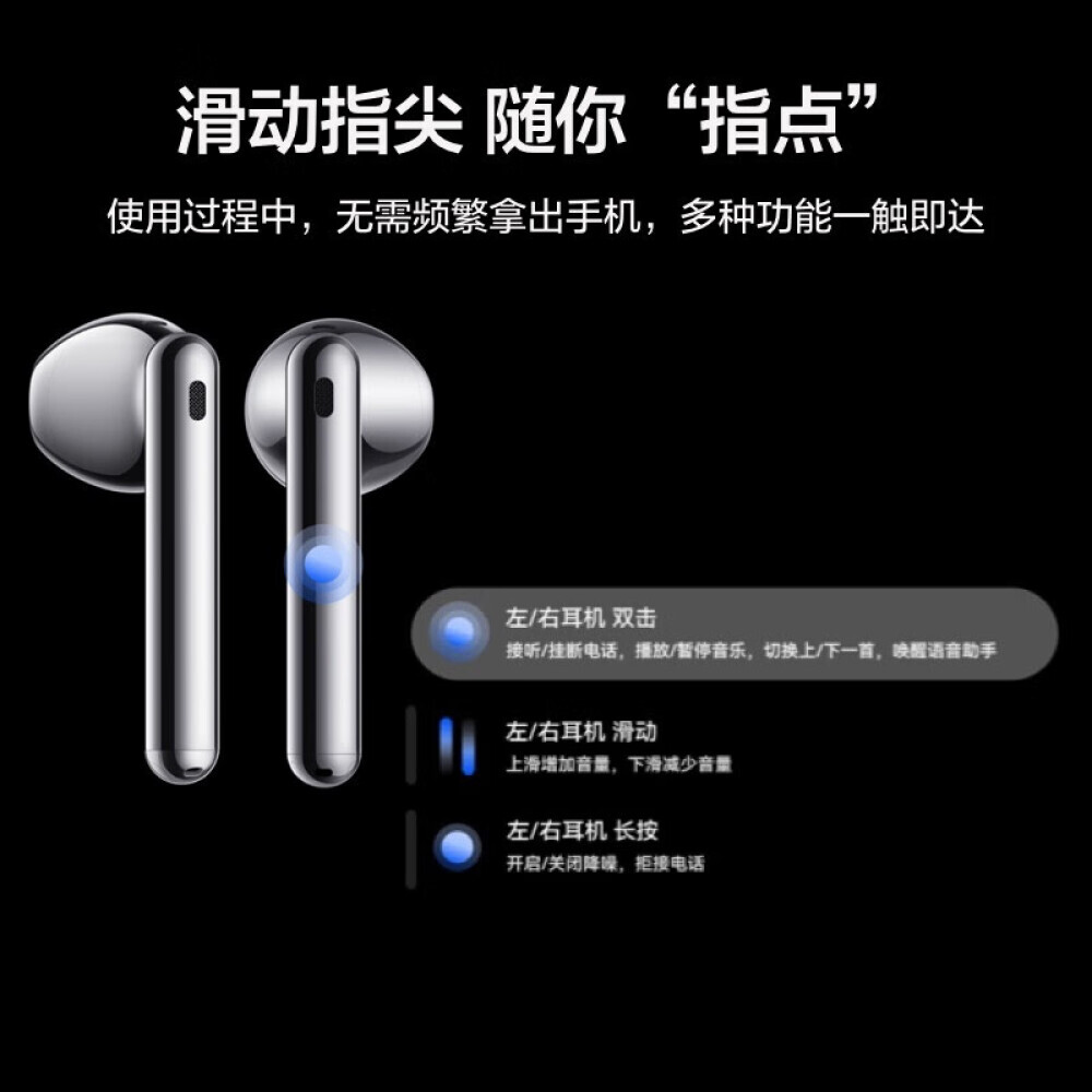 

Bluetooth-гарнитура Huawei FreeBuds 4E с активным шумоподавлением, белый