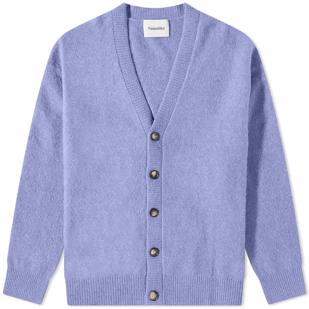 

Джемпер Nanushka Prim Brushed Oversize Alpaca Cardigan, Синий