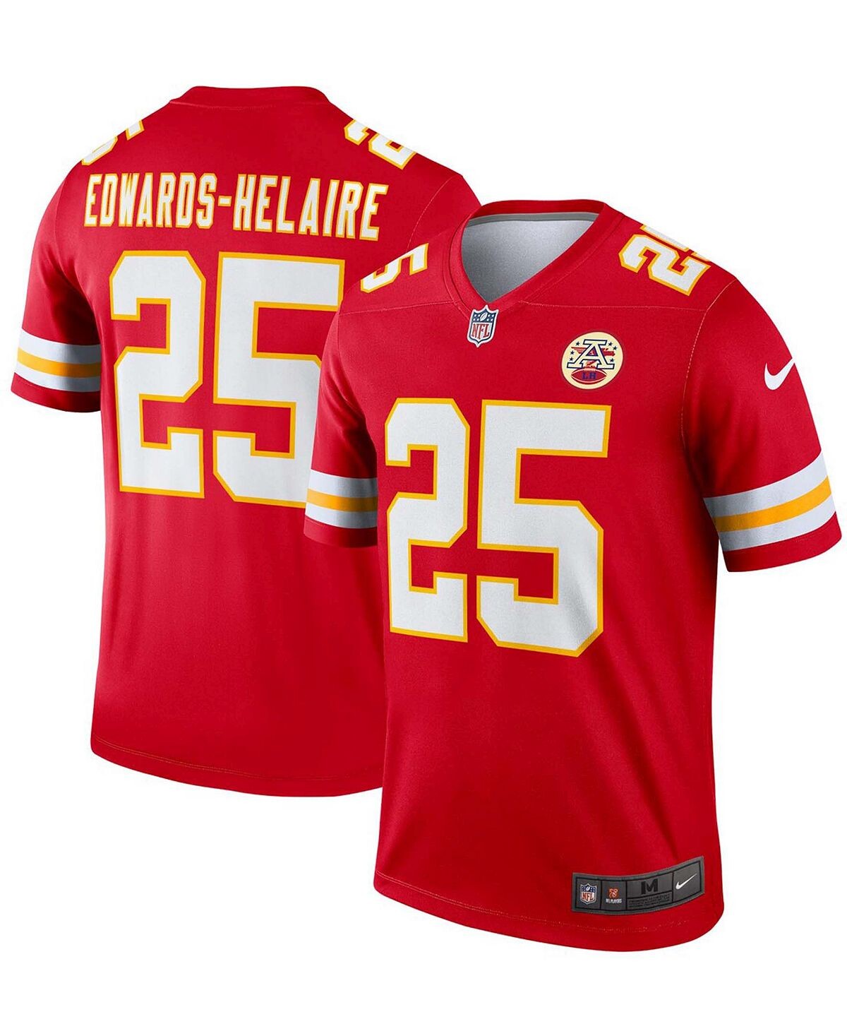 

Мужская футболка clyde edwards-helaire red kansas city chiefs legend джерси Nike, красный
