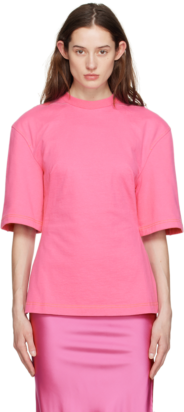 

Розовая футболка Le T-Shirt Camisa Jacquemus, Розовый, Розовая футболка Le T-Shirt Camisa Jacquemus