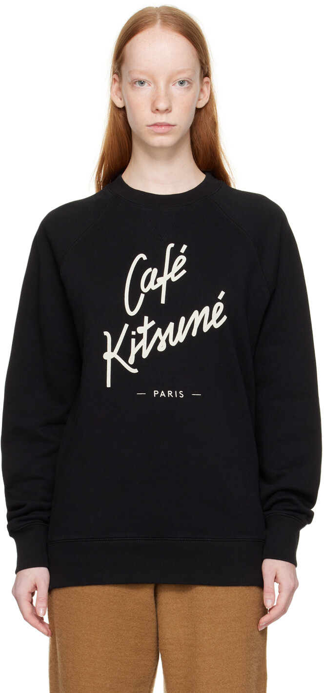 

Черный свитшот \Cafe Kitsune\"" Maison Kitsuné