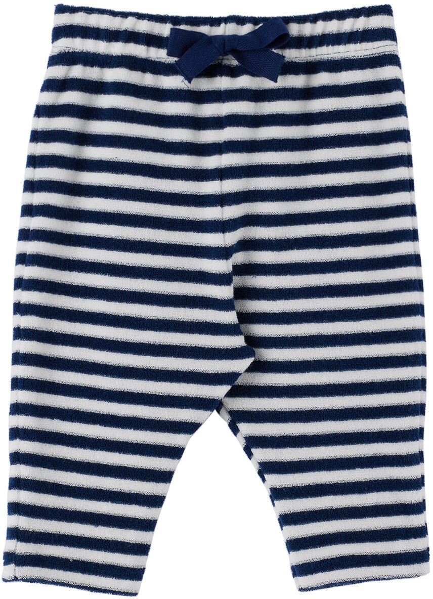 

Детские брюки для отдыха в темно-синюю и белую полоску Petit Bateau