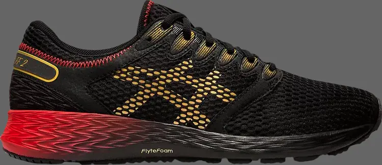 

Кроссовки roadhawk ff 2 'black rich gold' Asics, черный