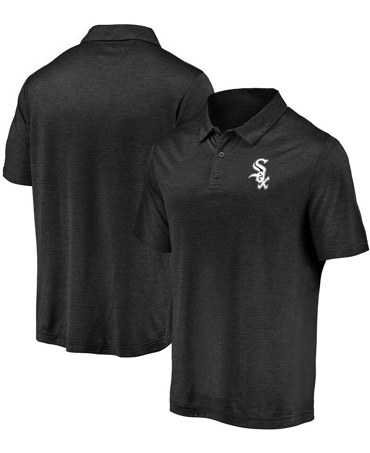 

Мужская черная рубашка поло с логотипом chicago white sox iconic striped primary logo Fanatics, черный