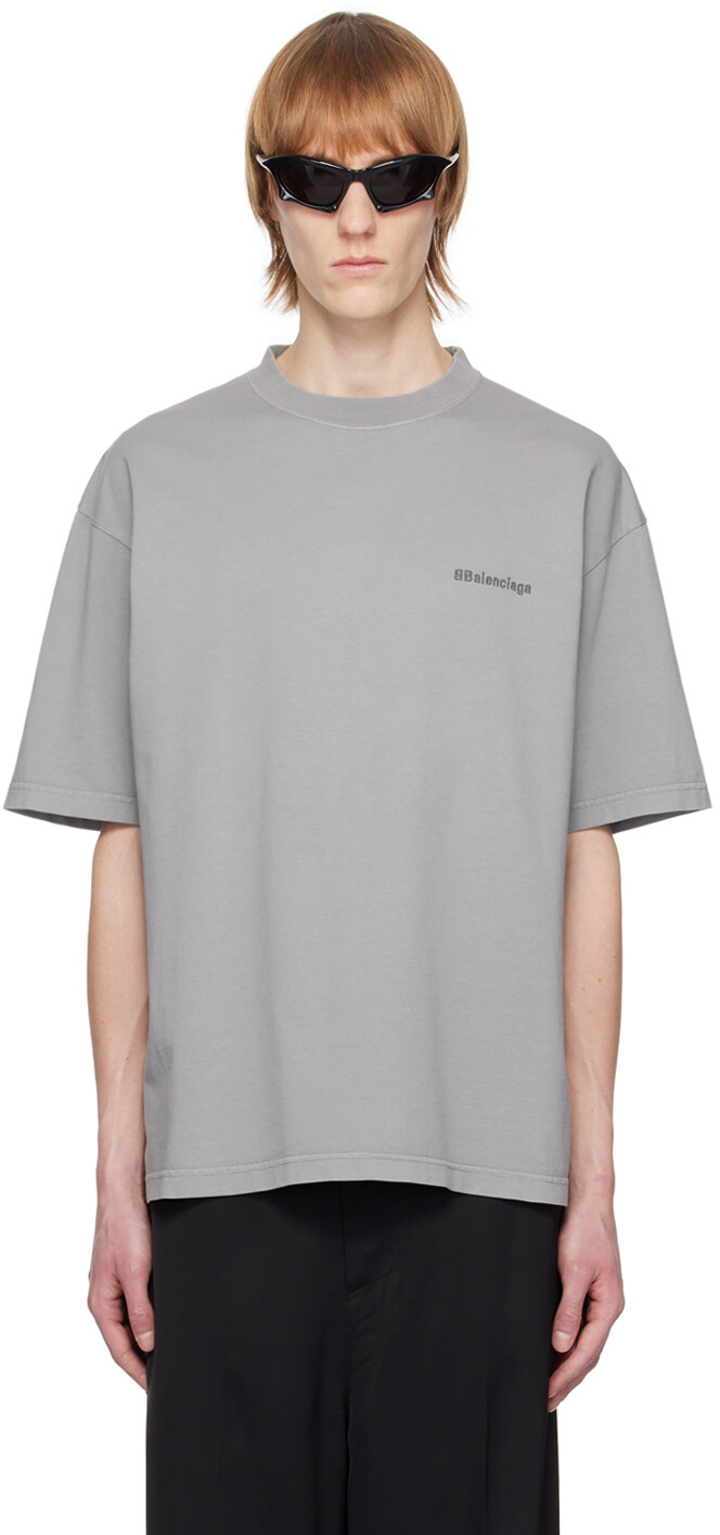 

Серая футболка BB Corp Balenciaga, Серый