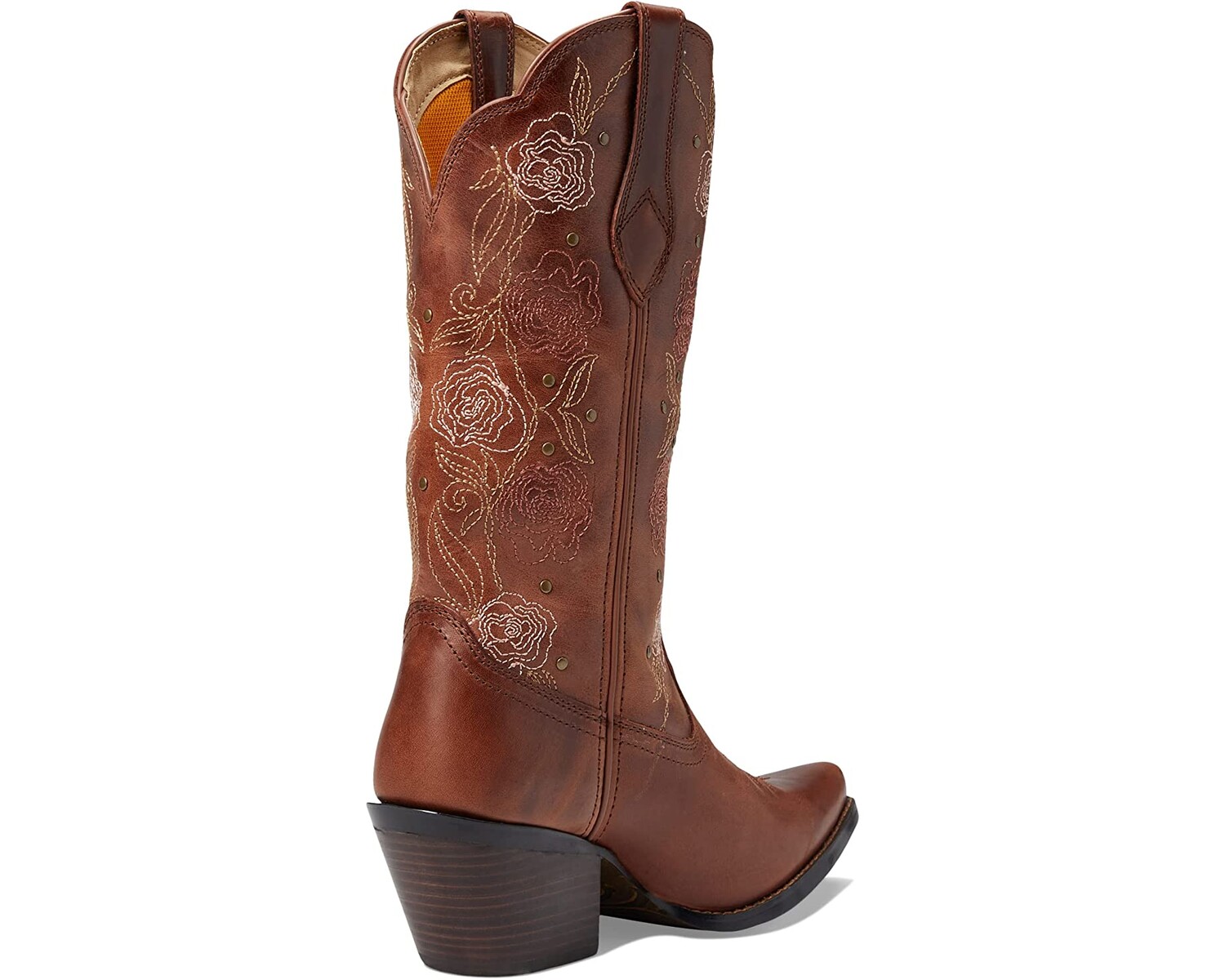 Ботинки Crush 13 Western Snip Toe w/ Rose Embossed Durango, коричневый