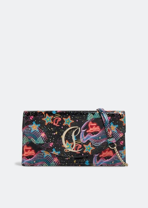 

Клатч CHRISTIAN LOUBOUTIN Loubi54 clutch, принт