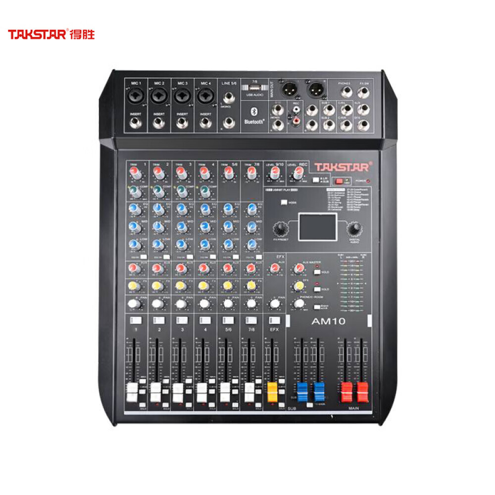 

Стереофонический микшер Takstar AM1001 10-канальный с Bluetooth