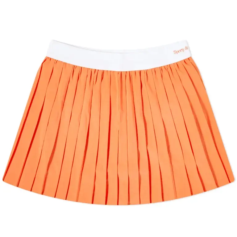 

Спортивная юбка Sporty & Rich New Serif Pleated, оранжевый/белый