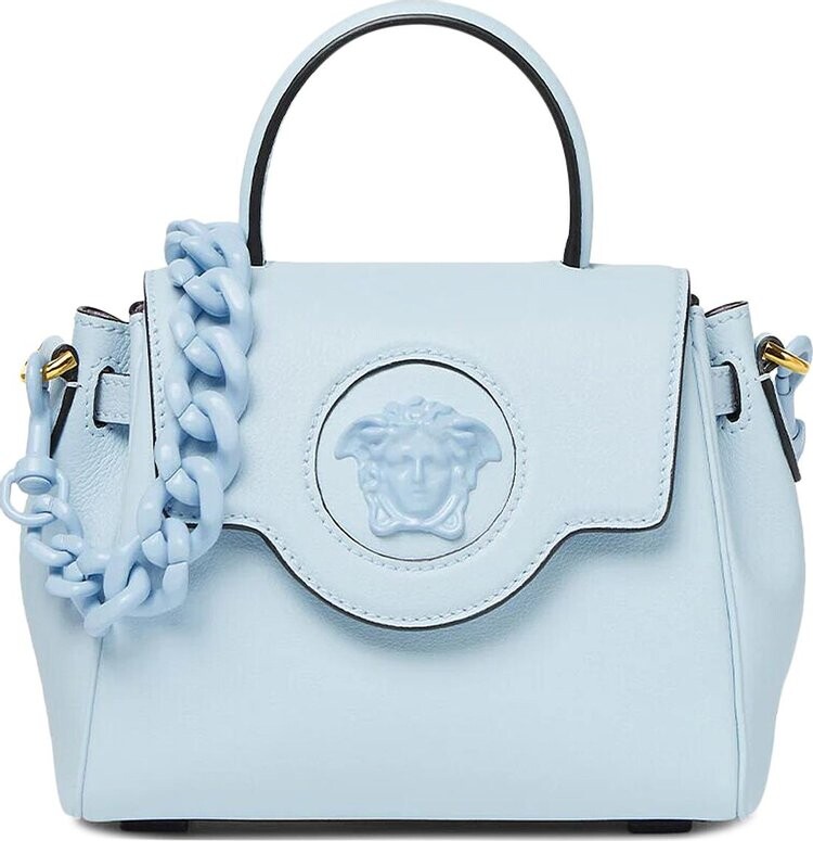

Сумка Versace Medusa Top Handle Bag Light Blue, синий