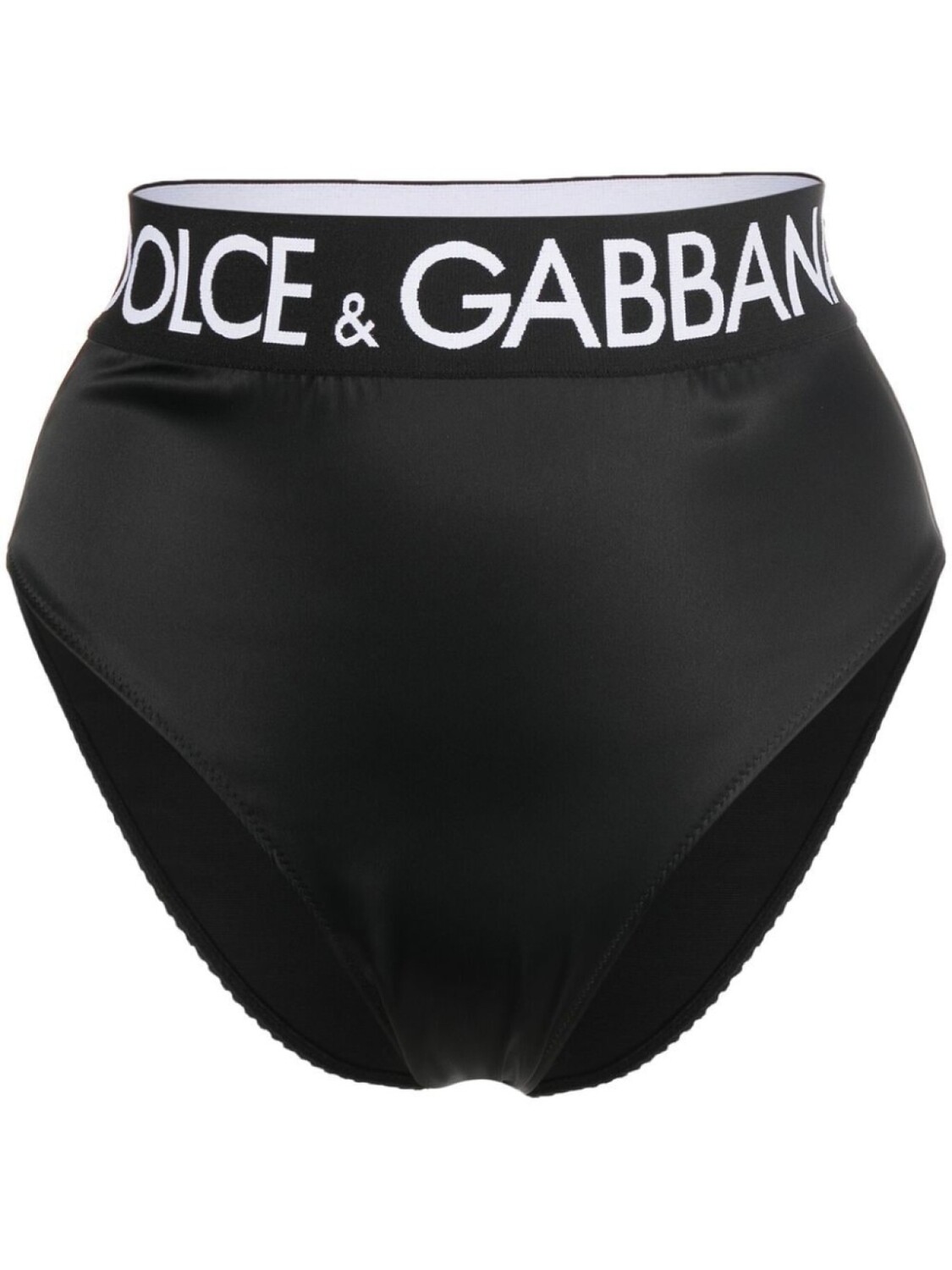 

Dolce & Gabbana атласные трусы-брифы с логотипом, черный