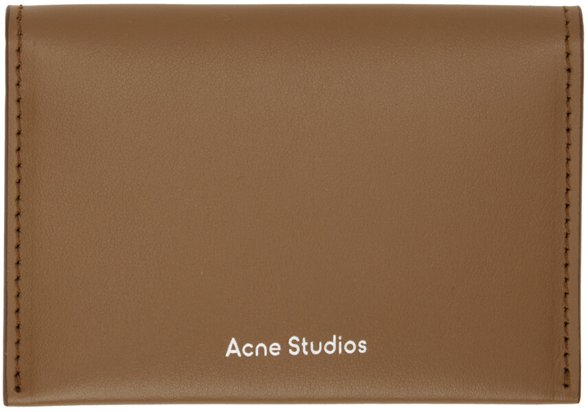 

Коричневая кожаная визитница Acne Studios